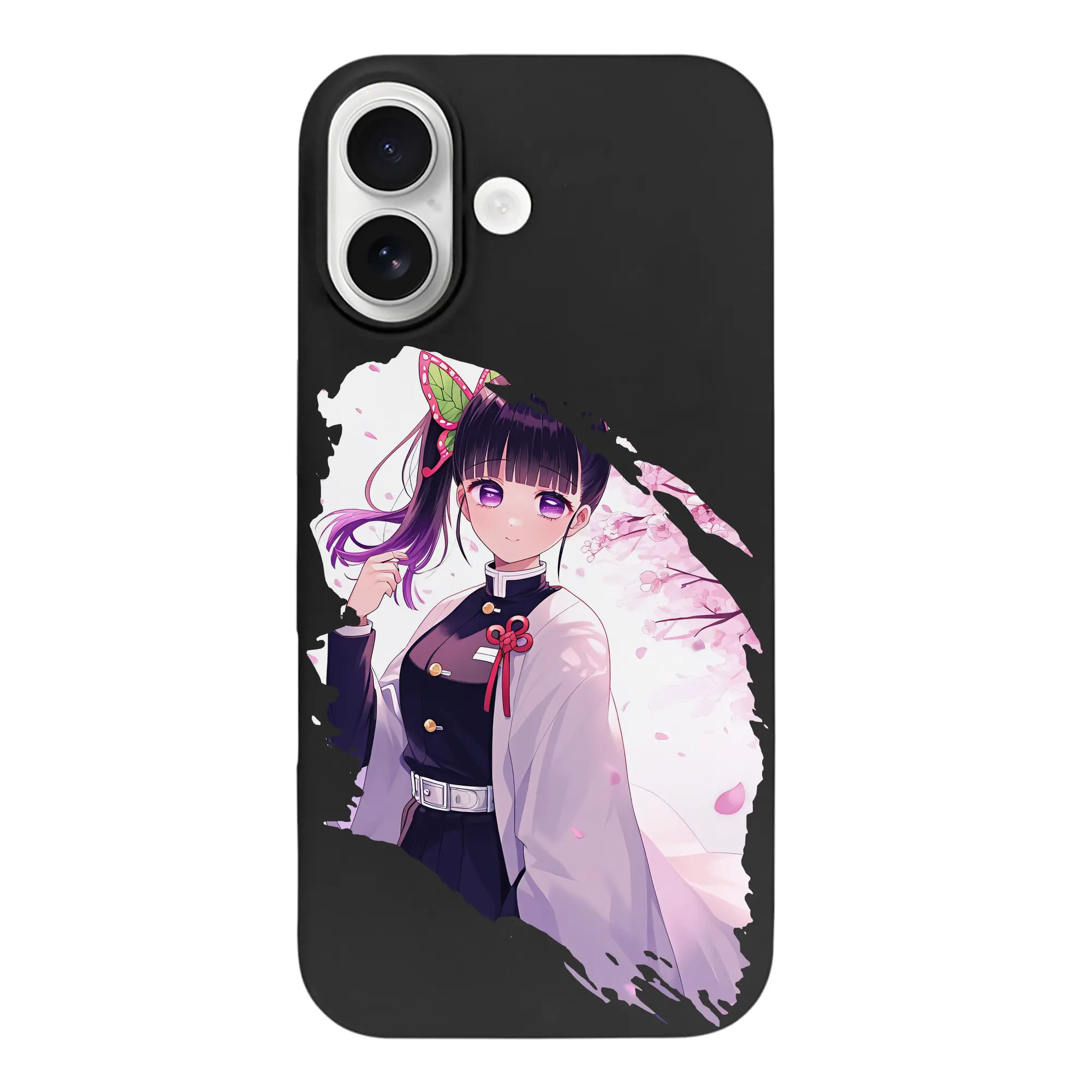 鬼滅の刃 グッズ,栗花落 カナヲ - iPhone 17 シリーズ シリコンケース 薄型 耐衝撃 指紋防止 ソフトタッチカバー 精密フィット 傷防止 保護ケース iPhone 17/17 Air/17 Pro/17 Pro Max 対応